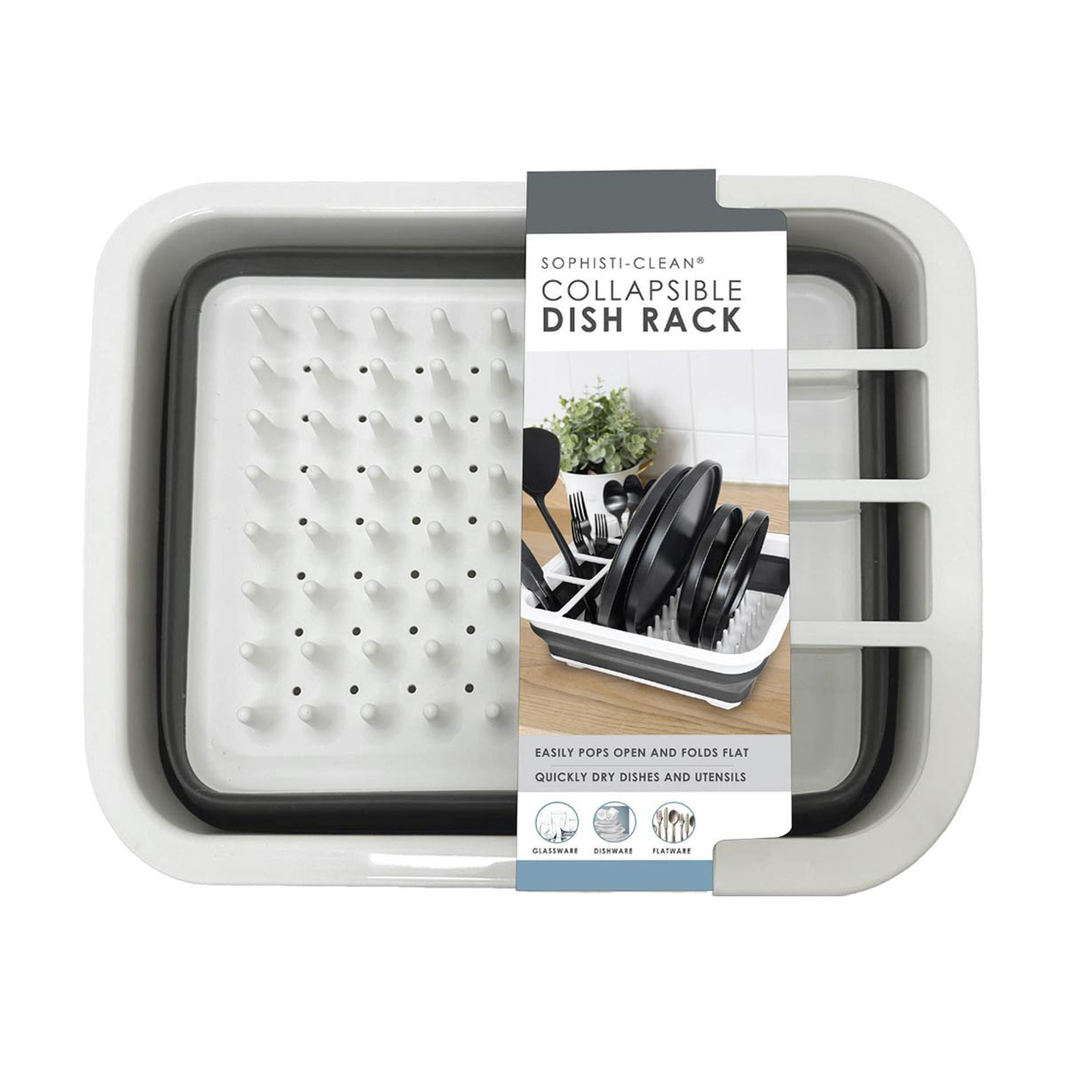 Sophisti Clean Collapsible Dish Rack