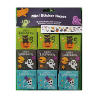 Halloween Mini Sticker Boxes, Pack of 18