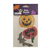 Halloween Gem Decals, 3 ct, Assorted