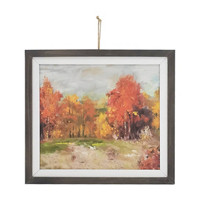 Autumn Watercolor Hanging Framed Wall Art