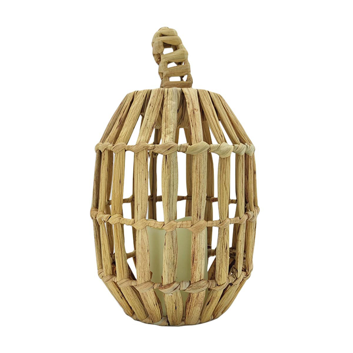 Natural Wicker LED Pumpkin Décor, Large