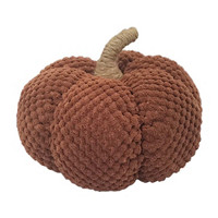 Knitted Pumpkin Décor, Brown, Small