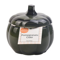 Perfect Harvest Pumpkin Shaped Glass Candle with Lid,