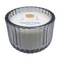 Perfect Harvest Ribbed Jar Candle, 10 oz