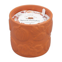'Give Thanks' Spiced Pumpkin Scented Candle, 17 oz