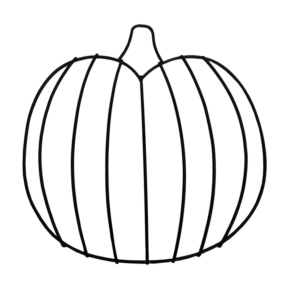 Pumpkin-Shaped Wire Wreath Form