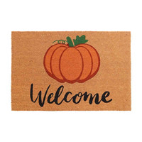 Harvest 'Welcome' Coir Door Mat, 24 x 36