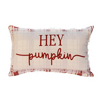 Decorative 'Hey Pumpkin' Printed Pillow