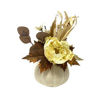 Floral Arrangement in Pumpkin Shape Pot