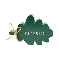 'Blessed' Leaf Shape Tabletop Décor