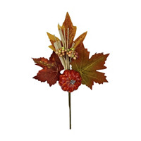 Decorative Pumpkin Leaf Pick
