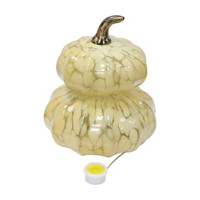 Decorative LED Glass Pumpkin Stack