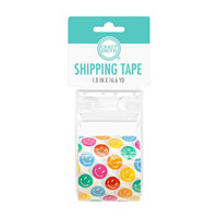 Craft Smith Smiley Shipping Tape, 1.8 in x 16.6 yd