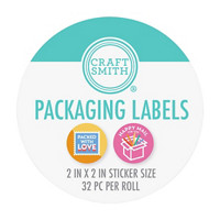 Craft Smith Love Packaging Labels, 2 x 2 in - 32 pc