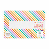 Rectangular Stripe Storage Shipping Box