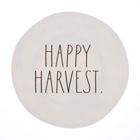 Happy Harvest White Plates, 4 pack