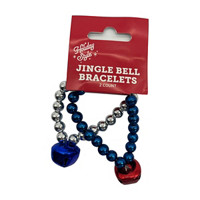 Holiday Style Christmas Jingle Bell Bracelets, 2 ct, Assorted