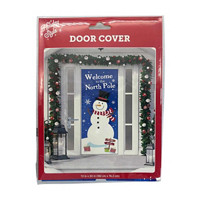 Holiday Style Christmas Door Cover, Assorted