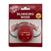 Holiday Style Christmas Blinking Nose, Red