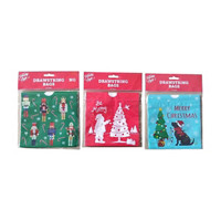 Holiday Style Christmas Drawstring Bags, 12 ct, Assorted