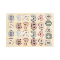 Wooden Numbers Puzzle Board Playset