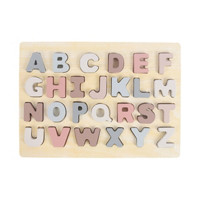 Wooden Alphabet Puzzle Board Playset