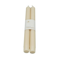 Decorative Unscented Cream Taper Candles, 10 in, Pack of 2