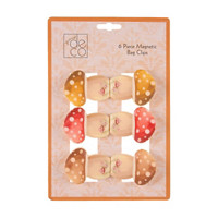 Harvest Magnetic Bag Clips, 6 ct, Assorted