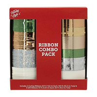 Holiday Style Christmas Ribbon Combo Pack, Assorted