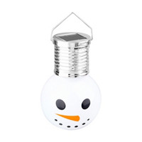 Holiday Style Christmas Solar Snowman Hanging Bulb