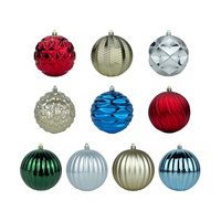 Christmas Decorative Spherical Ornament, 110 mm, Assorted