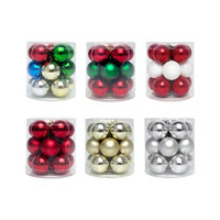 Classic Christmas Round Mini Ornaments, 15 ct, Assorted