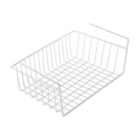 Smart Design Undershelf Storage Basket, White