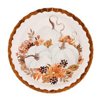 Thankful Harvest Pumpkin Plates