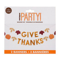 Unique Party! 'Give Thanks' Banner Set