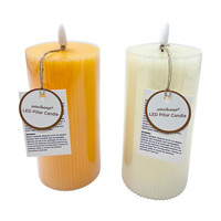 Perfect Harvest LED Pillar Candle, 3 x 6