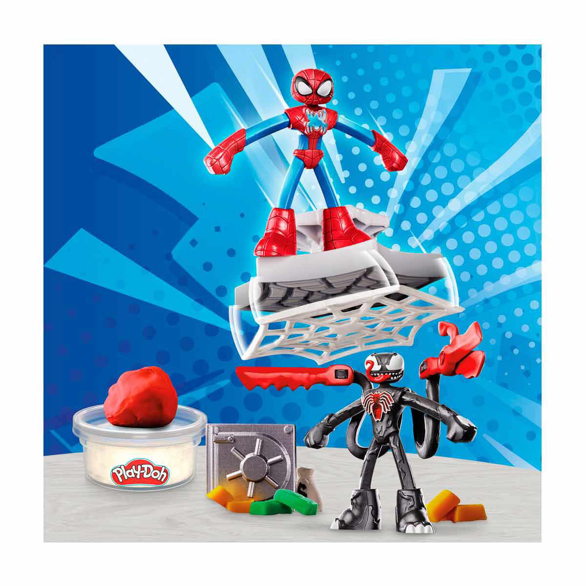 Play-Doh Marvel Spider-Man Launch & Slice Battle Playset