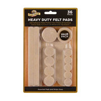 Parker Bailey Heavy Duty Felt Pads, 36 pc