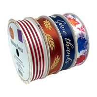 Perfect Harvest Fall Decorative Ribbon, Small, Assorted