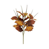 Artificial Oak Leaf Bush, Brown