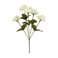 Artificial Mum Bush Décor, White