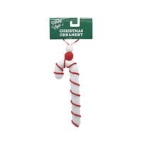 Holiday Style Christmas Candy Cane Ornament, Assorted