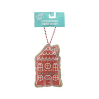 Holiday Style Christmas Gingerbread Man House Ornament, Assorted