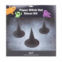 Halloween DIY Witch Hat Kit, 6 ct