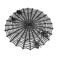 Halloween Spider Web Placemat, Black