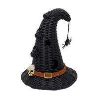 Halloween Light Up Resin Witch Hat