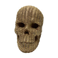 Halloween Decorative Resin Woven Skull