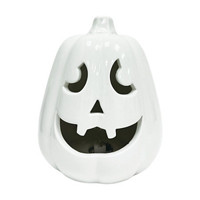 Battery Operated Light Up Pumpkin, White