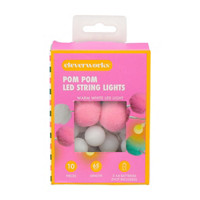 Cleverworks Pom Pom LED String Lights