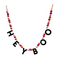 Decorative 'Hey Boo' Garland